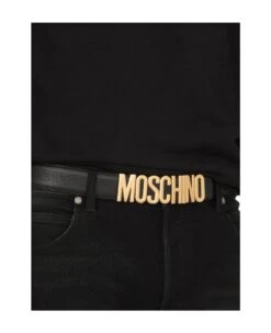 MOSCHINO Logo Lettering Buckle Belt -Volk Clothing Sales d65def3ffa9672cda6ca5d6408e98dfc