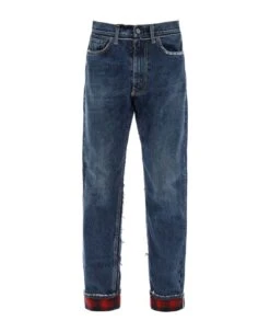 Maison Margiela Pendleton Jeans With Inserts