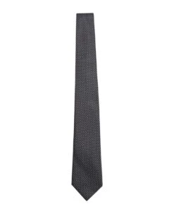 Canali Black/grey Silk Tie