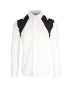 Alexander McQueen White "harness Cut Out" Shirt