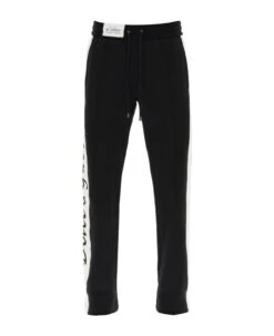 Dolce & Gabbana Jogger Pants With Lettering Logo Patch