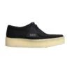 Clarks Wallabee Cup Lace Up Shoes In Black Nubuck