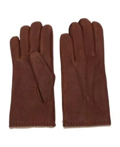 Orciani Grained Leather Gloves