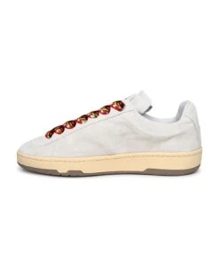 Lanvin Lite Curb Sneakers In Ivory Suede -Volk Clothing Sales dcf5a3e7c5c8f1ff1257bbff74b380cb