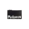 Alexander McQueen Black Card Holder With Graffiti