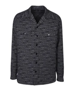 Dolce & Gabbana Jacquard Logo Padded Shirt