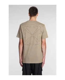 Off-White T-shirt In Beige Cotton -Volk Clothing Sales e1521f405ec0d96bd3fcc0b410c3b8c4