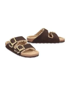 Birkenstock Arizona Suede Shearling Slides -Volk Clothing Sales e405254029229d519f1d6c66e7206a03