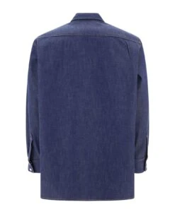 Acne Studios Denim Collared Button-up Shirt -Volk Clothing Sales e46a2618716f6529367418a693be1037