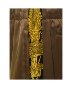 Versace Black Jogger Pants With Drawstring And Barocco Bands In Viscose Man -Volk Clothing Sales e55333a22cea92a1cc5d5128ee311642