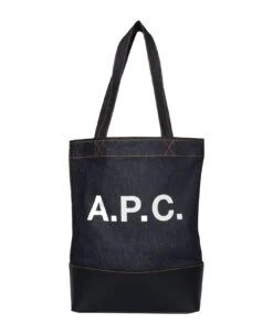 A.P.C. Logo Denim Shoulder Bag