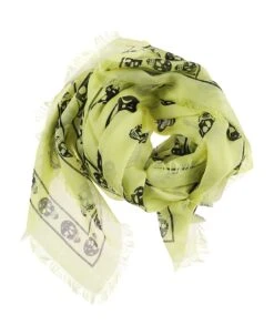 Alexander McQueen Ca Skull Scarf