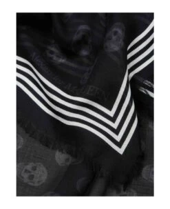 Alexander McQueen Skull Printed Frayed Edge Scarf -Volk Clothing Sales e8de5edef0cc3480a3f661ef4c271131