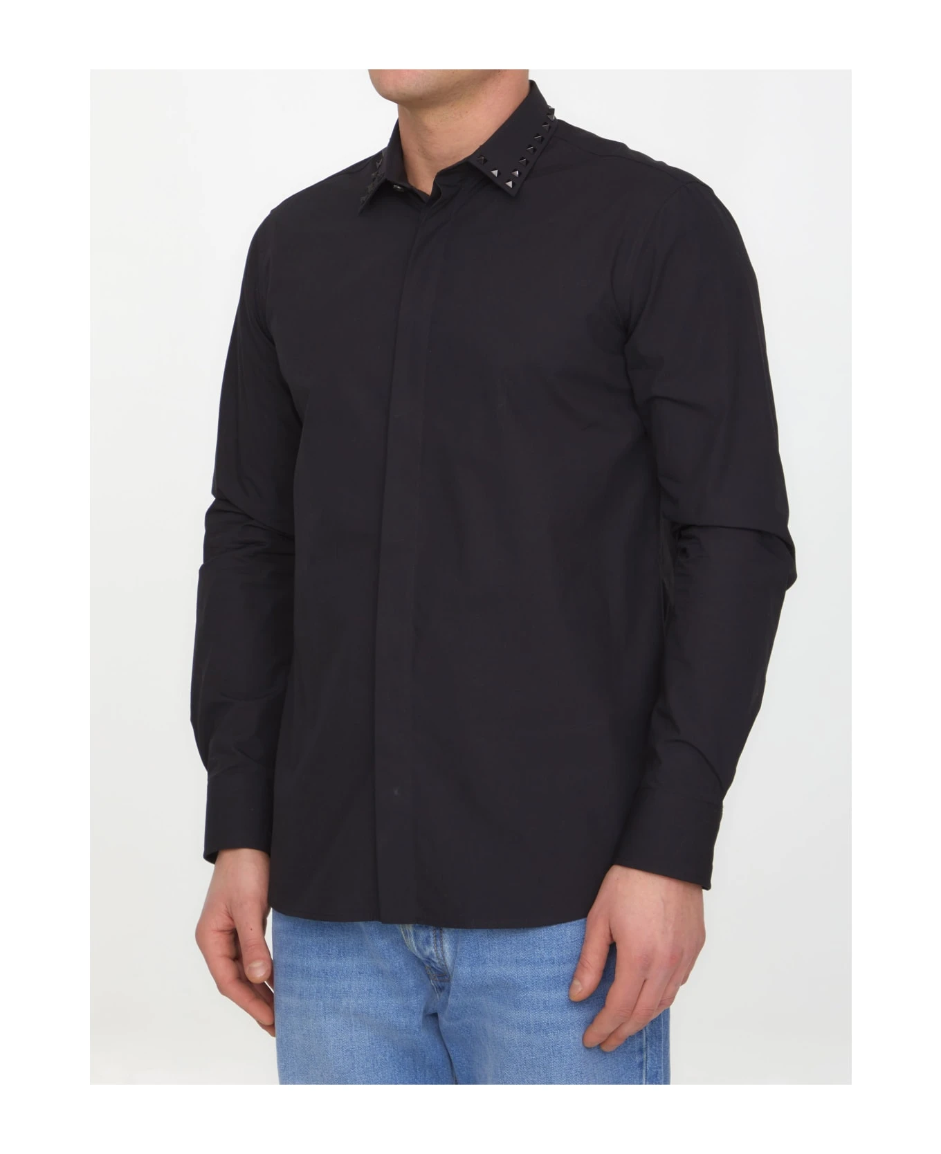 Valentino Garavani Black Untitled Studs Shirt 2 Valentino Garavani Black Untitled Studs Shirt - Image 2