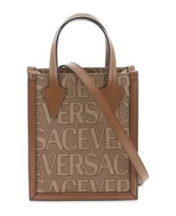 Versace Allover Small Tote Bag