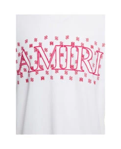 Amiri White Crewneck T-shirt With Front Logo Lettering Print In Cotton Man 5 Amiri White Crewneck T-shirt With Front Logo Lettering Print In Cotton Man -Volk Clothing Sales ebb7813d62225f61f9f8268317b66f47