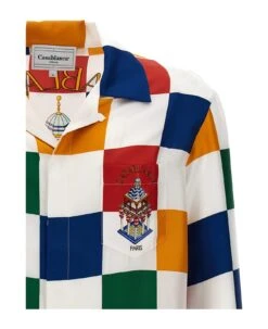 'casablanca Primary Check' Shirt -Volk Clothing Sales ec79a6b5ebdc489bd999080e0790283d