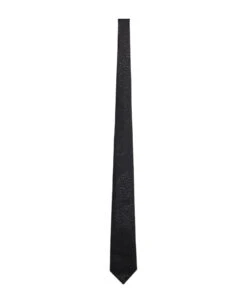 Emporio Armani Tie In Black Silk