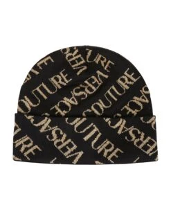 Versace Jeans Couture Logo All Over Medium Beanie