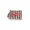 MC2 Saint Barth Parisienne Houndstooth Wooly Cross-body Bag Pochette