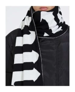 John Richmond Scarf With A Contrasting Logo -Volk Clothing Sales efc818c9bc3770a48cd4177e17225b08