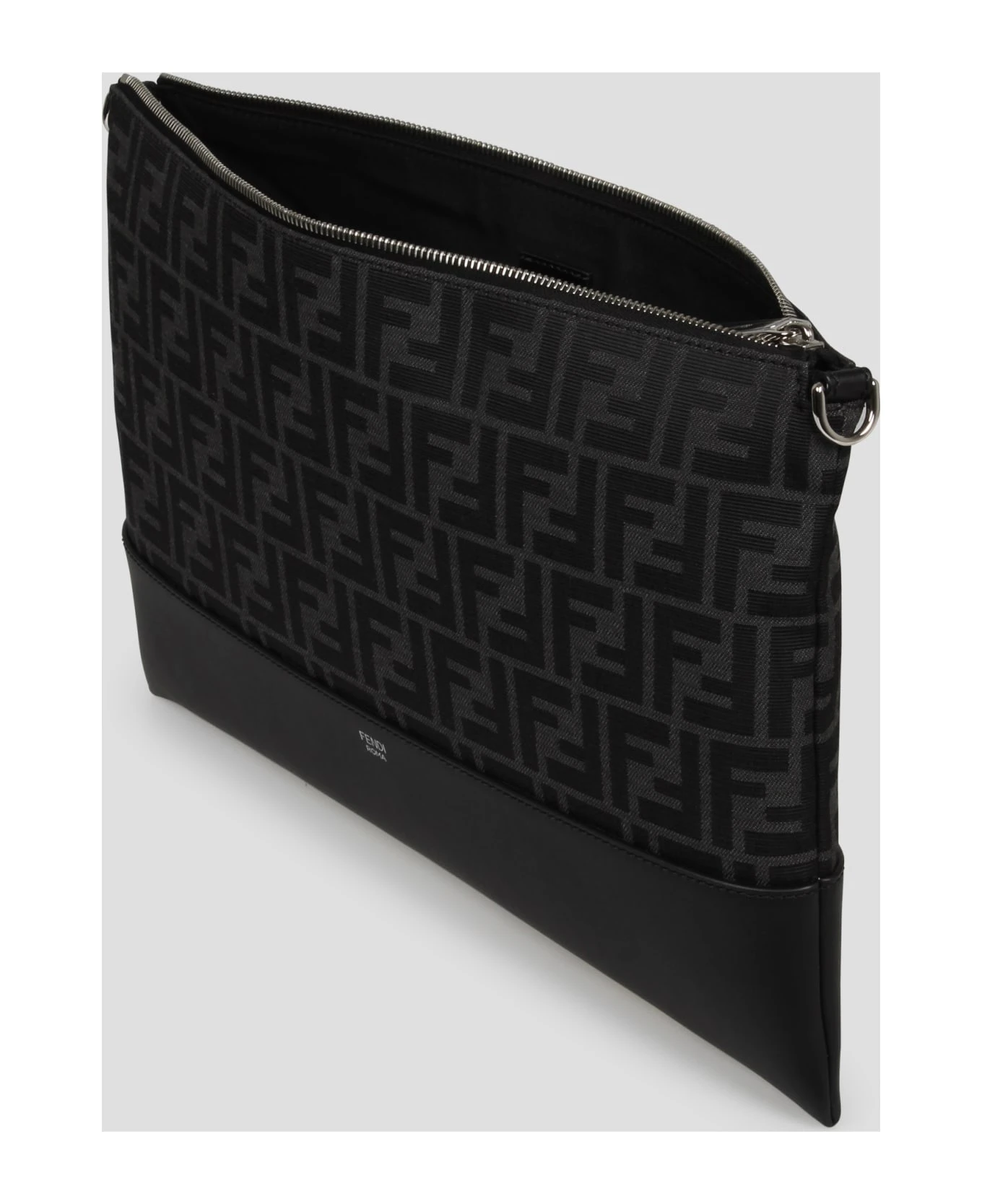 FENDI Small Ff Jacquard Shoulder Bag 3 FENDI Small Ff Jacquard Shoulder Bag - Image 3