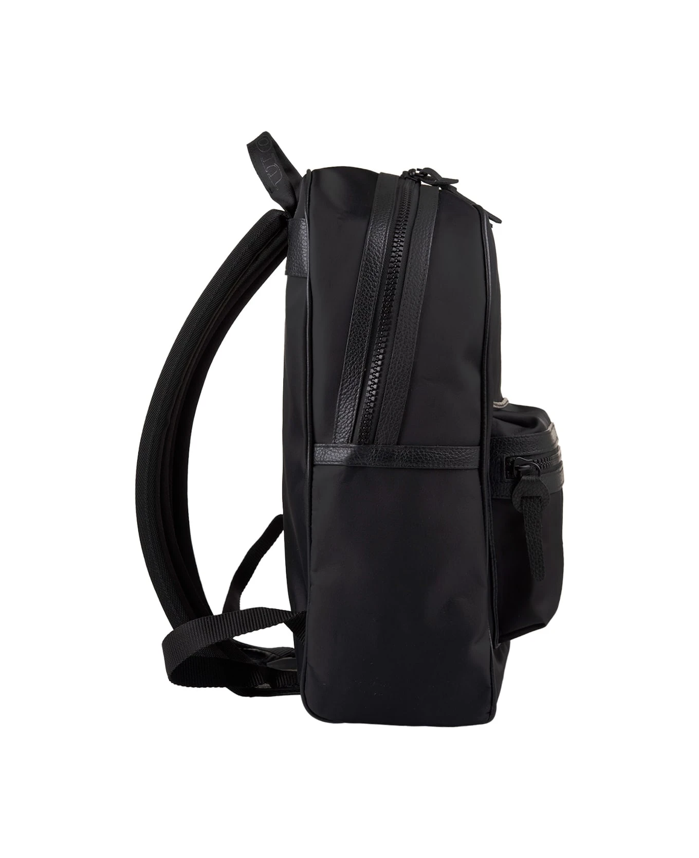 Kiton Black Backpack With Embroidered Logo 3 Kiton Black Backpack With Embroidered Logo - Image 3