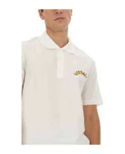 Versace Polo With Logo Embroidery -Volk Clothing Sales f0362bbb33967a19068a4ff9fa4c3a47