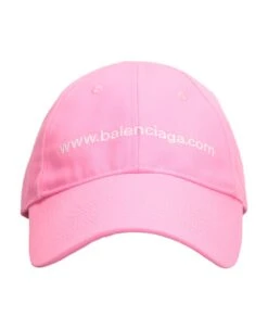 Balenciaga Hats In Rose-pink Polyester