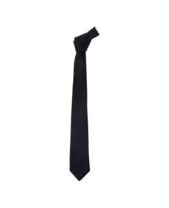 Black Classic-style Tie In Polyester Man