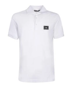 Dolce & Gabbana Logo Plaque Piquã¨ Polo