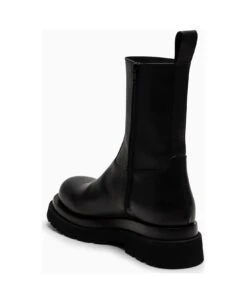 Bottega Veneta Lug Black Leather Boot -Volk Clothing Sales f1831caa4df9e37ec3f8d214f79ecacc