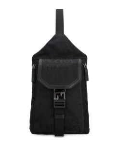 Versace Technical Fabric Backpack With Logo