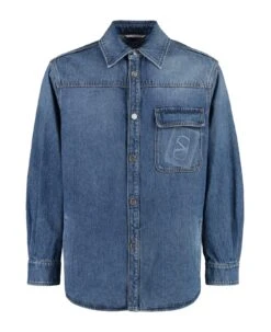 Valentino Overshirt In Denim