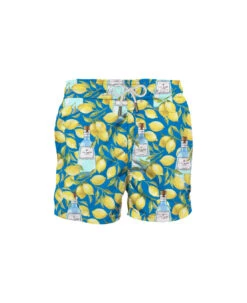 MC2 Saint Barth Man Classic Swim Shorts With Lemon Print | Gin Mare Special Edition