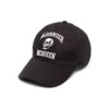 Alexander McQueen Varsity Skull Baseball Cap In Black Drill