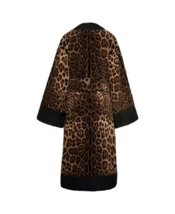 Multicolor Kimono Bathrobe With All-over Leopard Print In Cotton Dolce & Gabbana -Volk Clothing Sales f78bebc11c23ffcaa7e79ae43b398450
