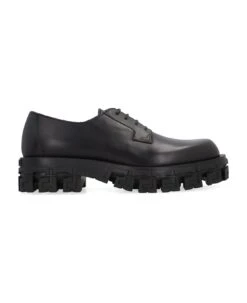 Versace Leather Lace-up Derby Shoes