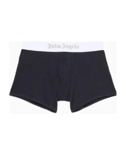 Palm Angels Navy Cotton Boxer Shorts