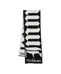 John Richmond Scarf With A Contrasting Logo