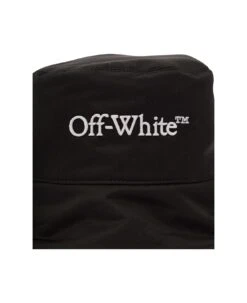Off-White Bookish Nyl Bucket Hat Black White -Volk Clothing Sales fa6042f93d95d3903599736c481a77ae