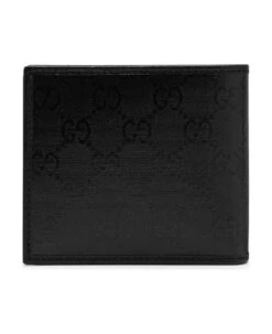 Gucci Bi-fold Wallet In Black Gg Fabric -Volk Clothing Sales fa77a15d23bf8484deabf6f779a63a14