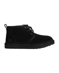 Ugg Neumel Lace Up Shoes In Black Suede