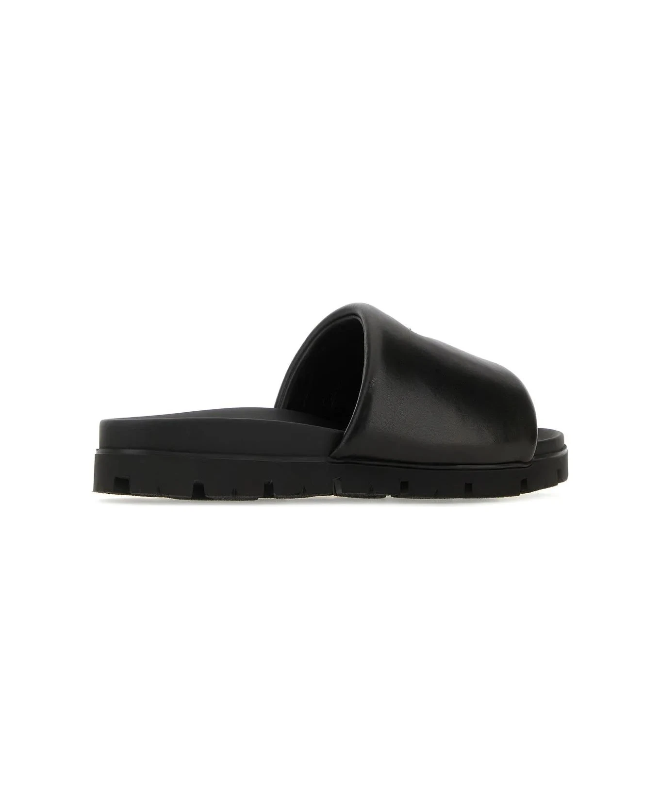 Prada Black Nappa Leather Slippers 3 Prada Black Nappa Leather Slippers - Image 3