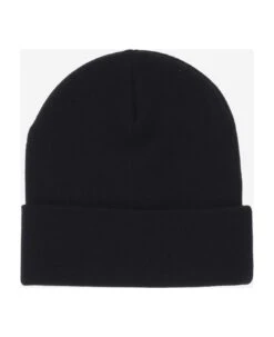 Palm Angels Cotton Beanie With Logo -Volk Clothing Sales fea11b1122c5ac539757fd141fc74a7c