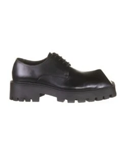 Balenciaga Derby Rhino In Black Smooth Calfskin